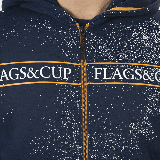 Flags & Cup – Sweat zippé Péricot