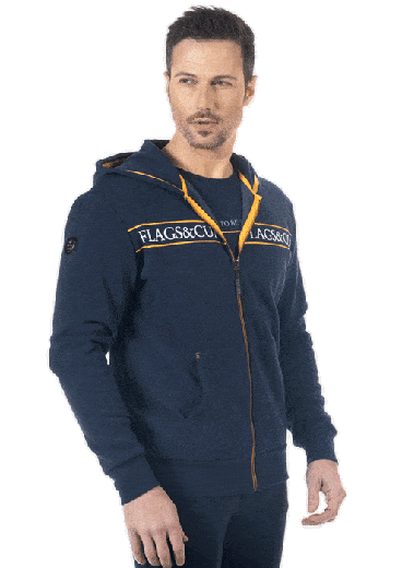 Flags & Cup – Sweat zippé Péricot