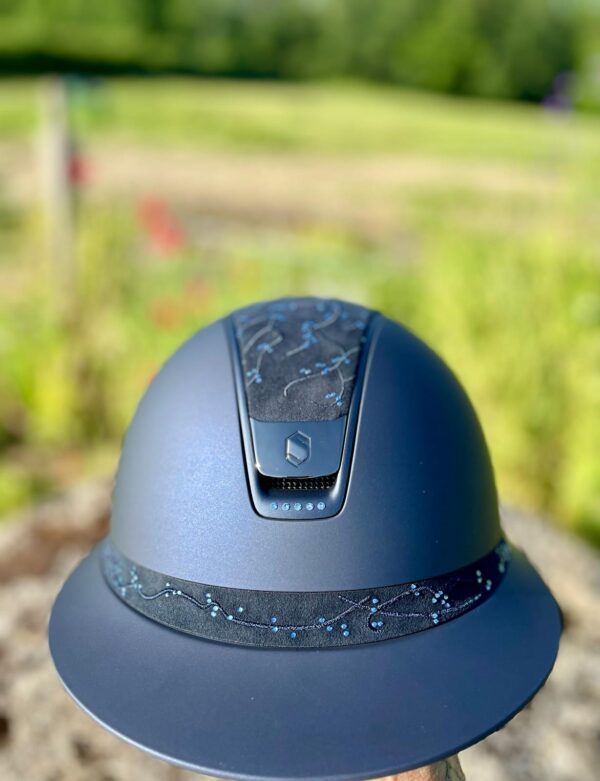 Casque Shadowglossy Miss Shield Blue Cristal black