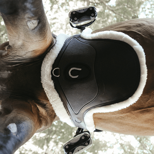 Kentucky – Sangle bavette sheepskin mouton naturel