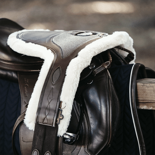 Kentucky – Sangle bavette sheepskin mouton naturel